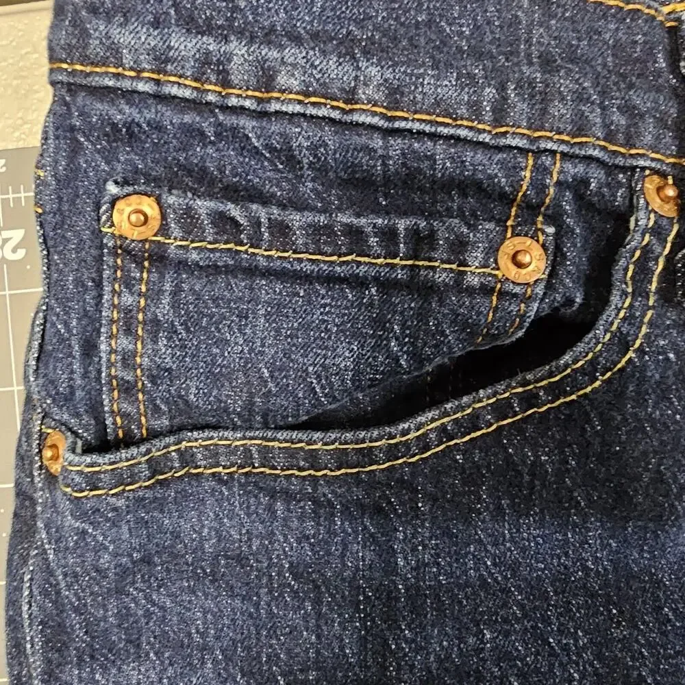 Levis 505 Jeans Mens 40x30 Blue Straight Fit Preppy Work Heritage Classic Biker